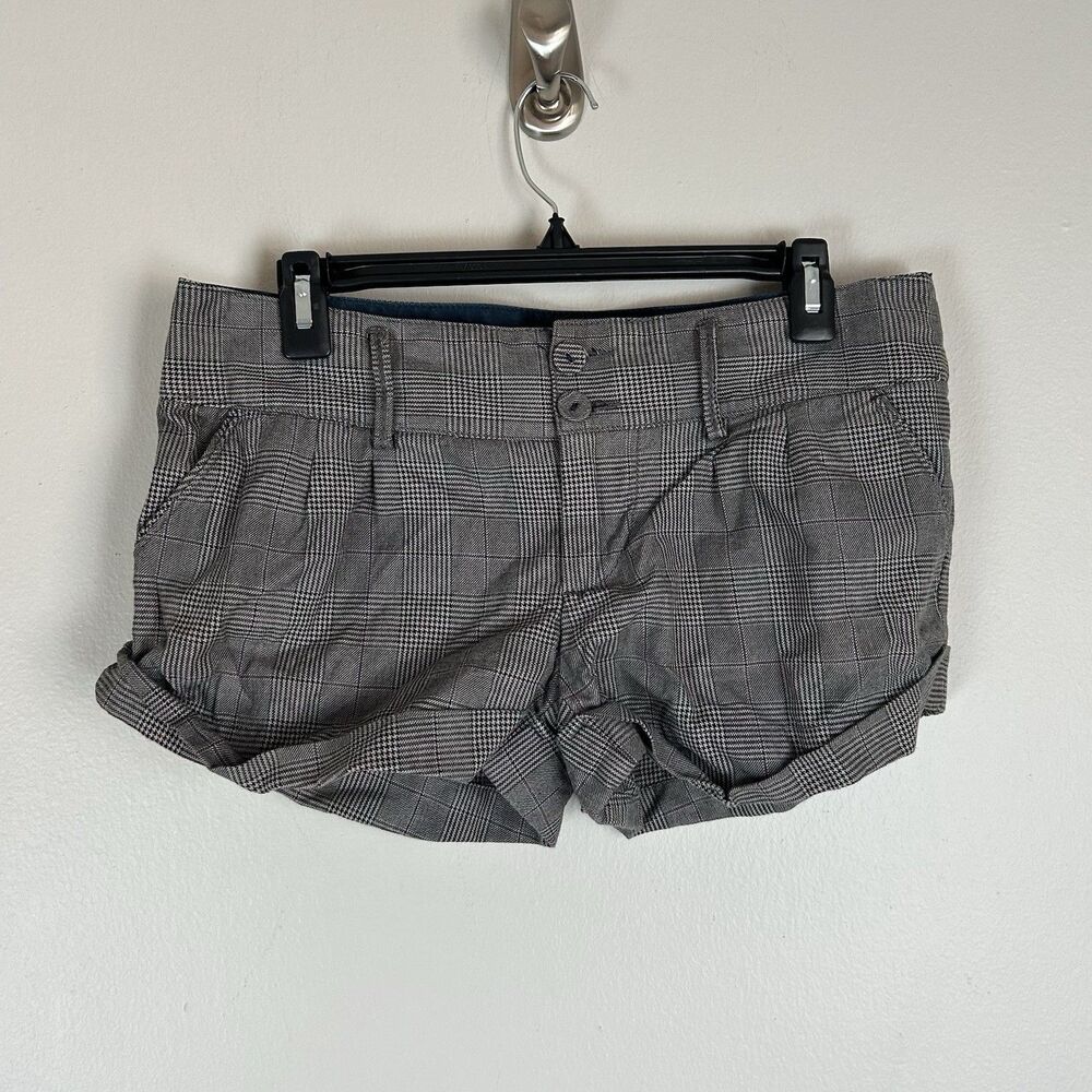 American Eagle 6 S Y2K Vintage Low Rise Shorts Plaid Clueless Grunge Indie Alt